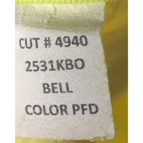 L'agence Jeans Women's Size 25 Yellow Bell Flare Leg Cotton Blend - Picture 8 of 8